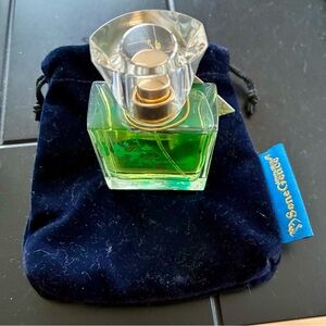 SeneGence Abundanc Fresh scent  Perfume with Green Bottle and Blue Velvet Pouch